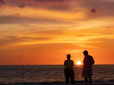 Couple at sunset