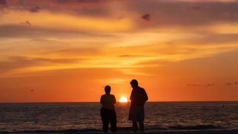 Couple at sunset